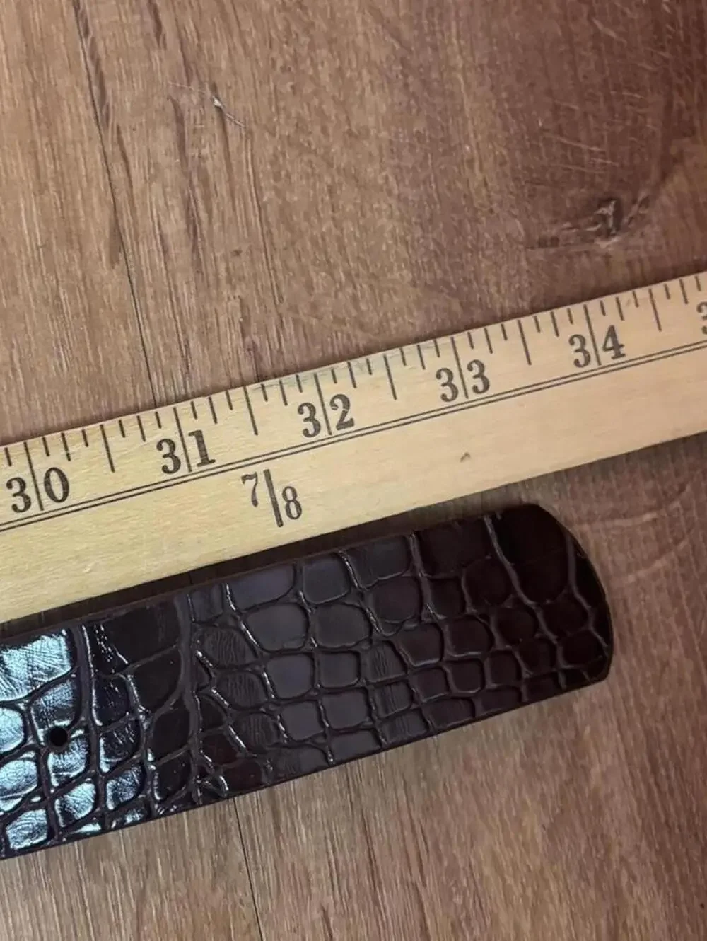 y2k gyaru indie boho croc belt brown gold